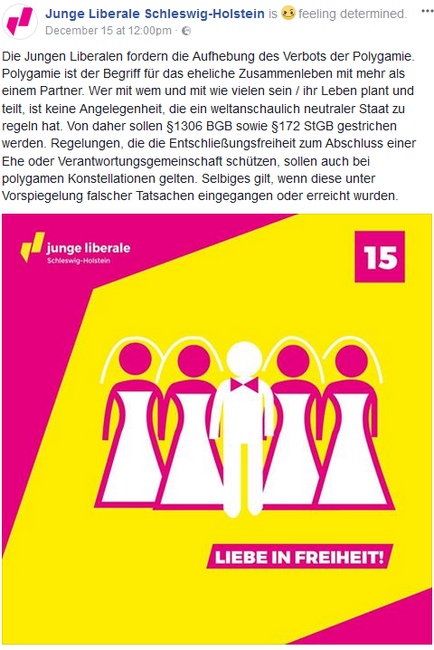 Julis wollen Polygamie